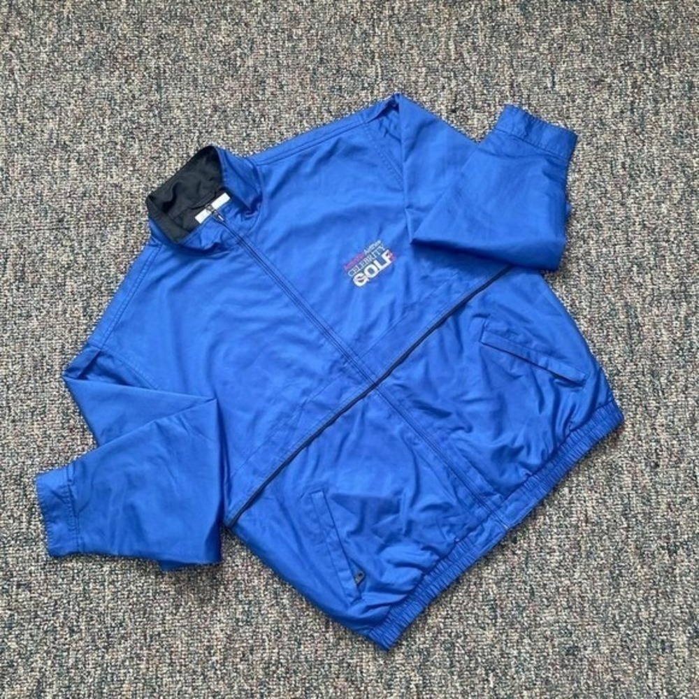 Cutter & Buck  Blue American Airlines Celebrity Golf Windbreaker Jacket Large